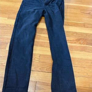 Straight black jeans